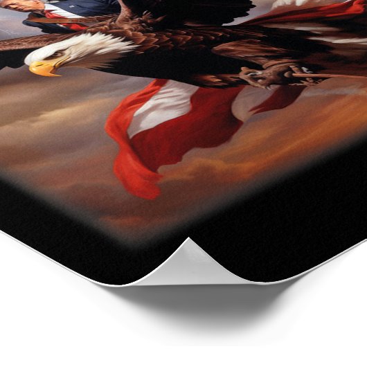 トランプ・イーグル米国大統領2024アメリカをMに戻す ポスター (角)