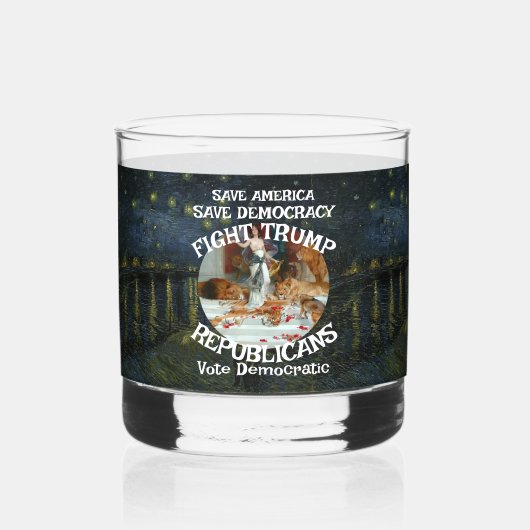 トランプ ウイスキーグラス (正面)