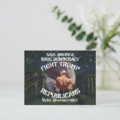 トランプ エビ ファヒータ イエス GOP 尿 ポストカード (スタンド正面)