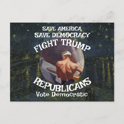 トランプ エビ ファヒータ イエス GOP 尿 ポストカード (正面)