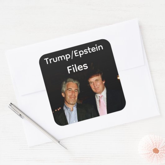 トランプ/エプスタインファイル ステッカー (封筒)