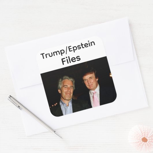 トランプ/エプスタイン ファイル ステッカー (封筒)