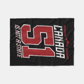 トランプ・カナダは販売されていない1867カナダはAではない フリースブランケット (正面(横))