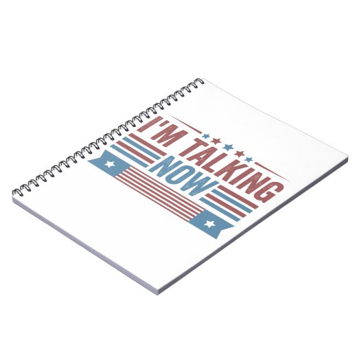 トランプ・カマラディベートを大統領の話す ノートブック (左側)