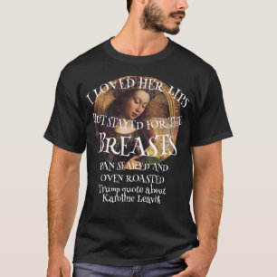 トランプ+カロライン・リービット+唇+胸+オーブン焼き Tシャツ