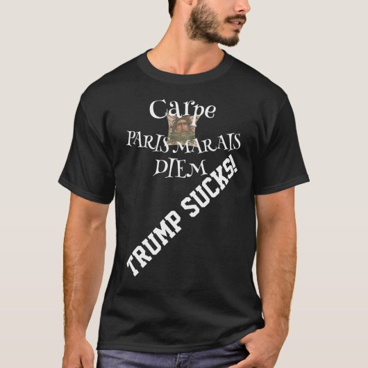 トランプ カーペ マレ パリ フランス Tシャツ (正面)