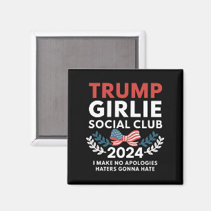 トランプ ガーリー コケット ソーシャル クラブ リボン 選挙 マグネット