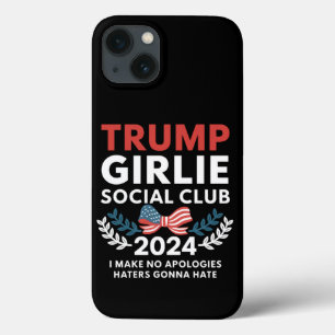 トランプ ガーリー コケット ソーシャル クラブ リボン 選挙 iPhone 13ケース