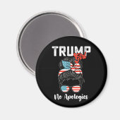 トランプ・ガール・ノー謝罪大統領の選挙 マグネット (正面/裏面)