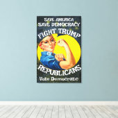 トランプ キャンバスプリント (インサイチュ (ウッドフロア))