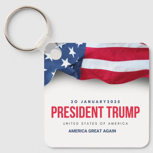 トランプ・キーチェーン大統領 キーホルダー (正面)