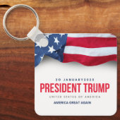 トランプ・キーチェーン大統領 キーホルダー (正面)