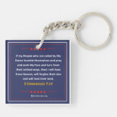 トランプ – キーチェーン：メイカーアメリカ再び激しく キーホルダー (裏面)