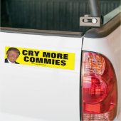 トランプ – クライ・モア・コミーズ バンパーステッカー (トラック上)