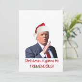 トランプ:クリスマスは凄い勢いだ! シーズンカード (スタンド正面)