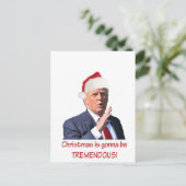 トランプ:クリスマスは凄い勢いだ! シーズンポストカード (スタンド正面)