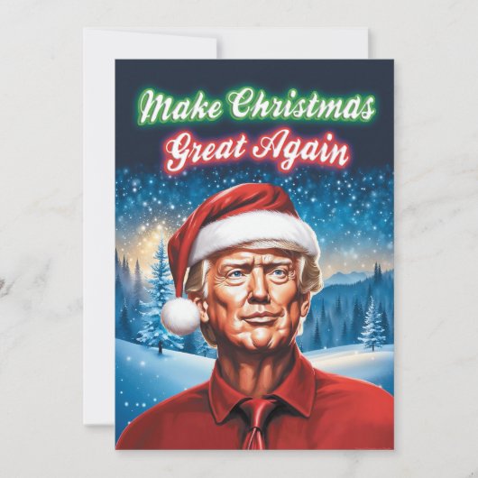 トランプ - クリスマスを再び偉大に シーズンカード (正面)