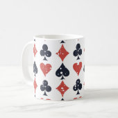トランプ:グランジ抽象芸術パターン コーヒーマグカップ (正面左)