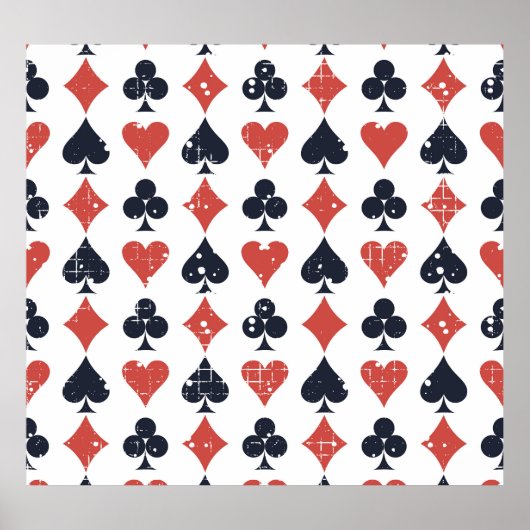 トランプ:グランジ抽象芸術パターン ポスター (正面)