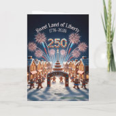 トランプ コミック クリスマスカード | アメリカ250 (裏面)