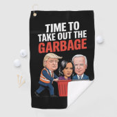 トランプ ゴミ出しの時間 ゴルフタオル (インサイチュ)
