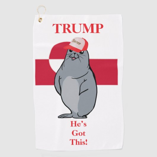 トランプ ゴルフタオル (正面)