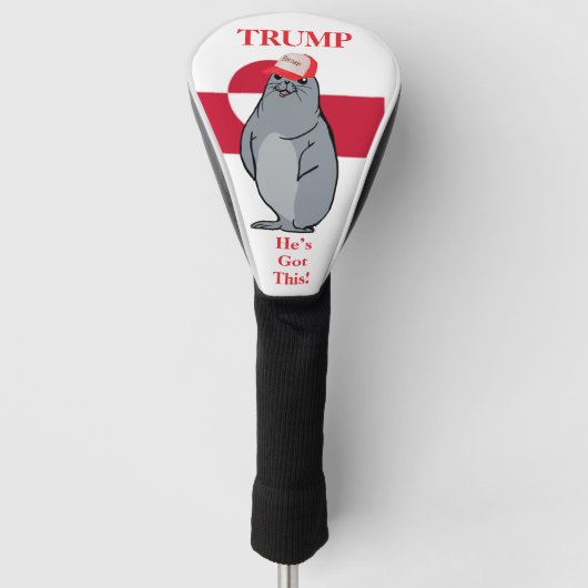 トランプ ゴルフヘッドカバー (正面)