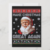 トランプ サンタクロース クリスマスを再び偉大に シーズンカード (正面)
