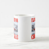 トランプ・サンタハット | クリスマスに家に帰る コーヒーマグカップ (中央)