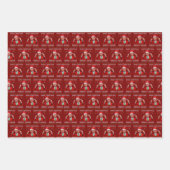 トランプ・サンタハット | トランプが再びクリスマスを素晴らし作る ラッピングペーパーシート (正面3)