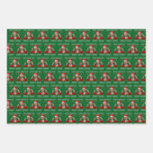 トランプ・サンタハット | トランプが再びクリスマスを素晴らし作る ラッピングペーパーシート (正面)