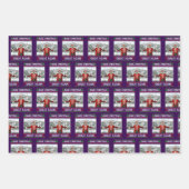 トランプ・サンタハット | トランプが再びクリスマスを素晴らし作る ラッピングペーパーシート (正面2)