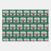 トランプ・サンタハット | トランプが再びクリスマスを素晴らし作る ラッピングペーパーシート (正面)