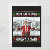 トランプ サンタ帽子 | クリスマスを再び偉大に シーズンカード (正面)