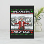 トランプ サンタ帽子 | クリスマスを再び偉大に シーズンカード (スタンド正面)