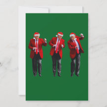 トランプ サンタ帽子 ダンス クリスマス グリーン