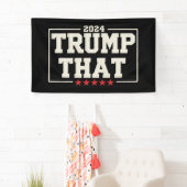 トランプ・ザット 2024 第47代アメリカ大統領 ヴィンテージ 横断幕 (インサイチュ)