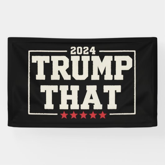 トランプ・ザット 2024 第47代アメリカ大統領 ヴィンテージ 横断幕 (横)