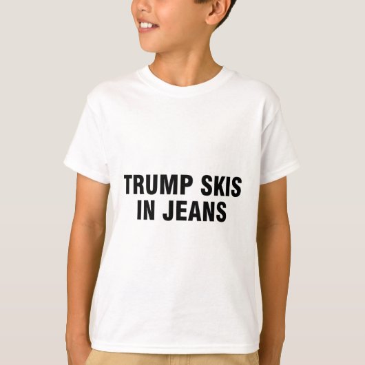 トランプ スキー ジーンズ Tシャツ (正面)