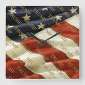 トランプ スクエア壁時計 (正面)