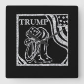 トランプ スクエア壁時計 (正面)
