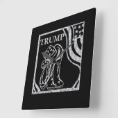 トランプ スクエア壁時計 (傾斜)