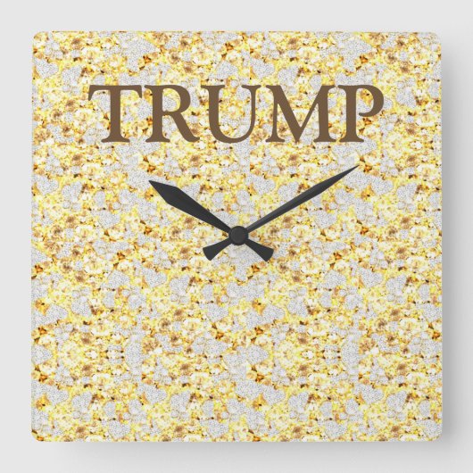 トランプ スクエア壁時計 (正面)