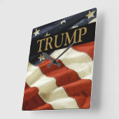 トランプ スクエア壁時計 (傾斜)