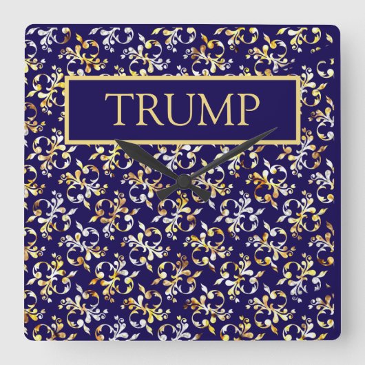 トランプ スクエア壁時計 (正面)
