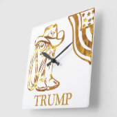 トランプ スクエア壁時計 (傾斜)