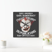 トランプ スクエア壁時計 (ホーム)