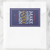 トランプ – ステッカー：アメリカを再び元気にする 長方形シール (バッグ)