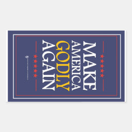 トランプ – ステッカー：アメリカを再び元気にする 長方形シール