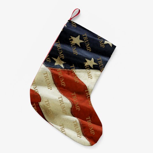 トランプ スモールクリスマスストッキング (正面 (吊り時))